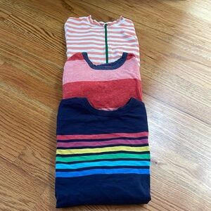3 items: long sleeve zip swimsuit Sz 10, long sleeve & short sl tee in Sz 8-9